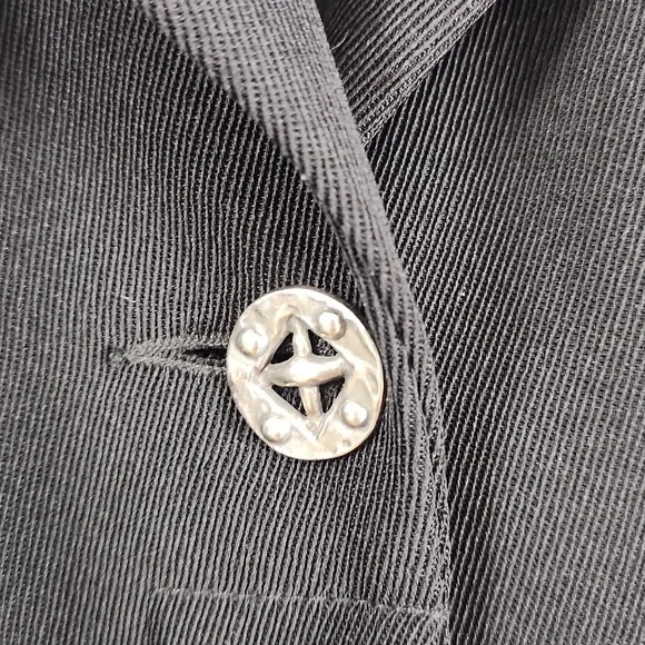 Vintage Women's Francesca Mammoliti Longline Black Blazer Jacket - Picture 10 of 14